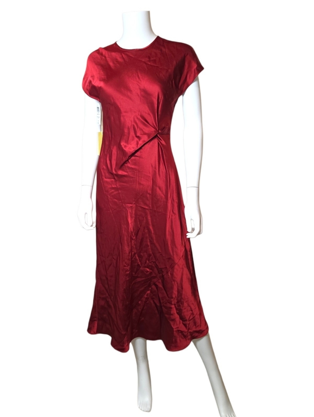 NWT $168 ARITZIA Wilfred Nicolette Sarin Dress Ruby Red Small - Picture 5 of 6